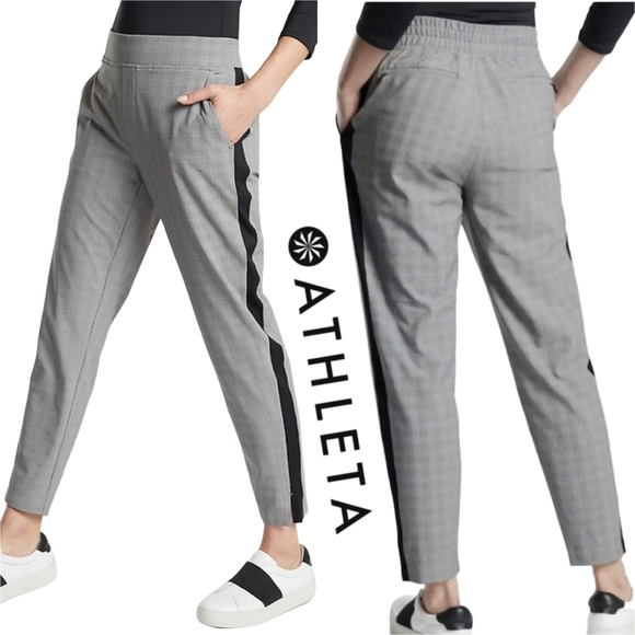 🆕️ Athleta Plaid Brooklyn Ankle Pant - Picture 1 of 11